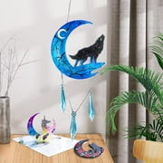 LETS RESIN Resin Molds, Crescents Moon Molds, Epoxy Molds, Silicone Molds for Epoxy Resin, Wolf with Moon, Cat with Moon, Unicorn with Moon