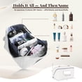 thumbnail image 4 of Bolsa de maquillaje de viaje Dogman's Cloud Club, grande, a cuadros, 4 of 7