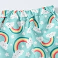thumbnail image 4 of PINQI Casual Elastic Waist Active Shorts Pants for Boys Girls Summer Leisure Vacation Cute Beach Pants Fashion Sports Shorts(Light Blue-C,5-6 Years), 4 of 9
