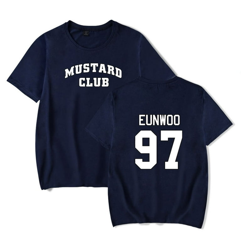 cha eun woo merch mustard club T Shirt Short Sleeve crewneck