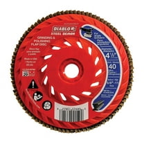 Diablo Steel Demon 4-1/2 in. Dia. x 5/8 in. Ceramic Thread Arbor Flap Disc 40 Grit 12000 rpm 1 pk