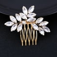 thumbnail image 3 of Crystal Bride Wedding Hair Comb Bridal Hair Pieces Hair Accessories for Women and Girls, 3 of 5