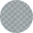 thumbnail image 1 of Ahgly Company Indoor Round Patterned Blue Novelty Area Rugs, 7' Round, 1 of 6