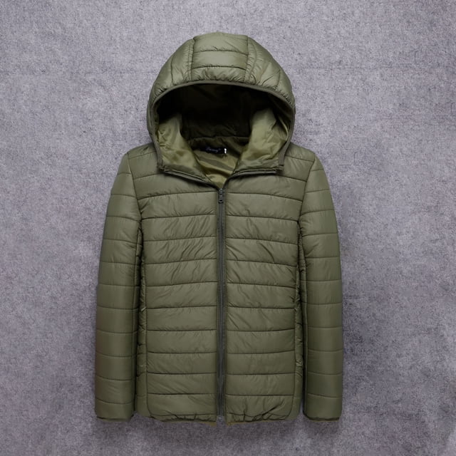 Mikilon Veste à Capuche Épaisse Décontractée pour Hommes avec Fermeture Éclair, Vitalité Jeune, Doublée de Coton
