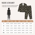 thumbnail image 4 of Sikiie Skulls Gold Chains Dollar Women's Long-Sleeve Shirt and Full-Length Bottom Pajama Set (s-xxl)-XX-Large, 4 of 7