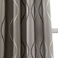 thumbnail image 4 of Lush Decor Swirl Room Darkening Window Curtain Panels Gray 52X95 Set, 4 of 10