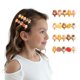 thumbnail image 1 of Pasador para el pelo con diseño de frutas y animales de cristal de verano para niñas, accesorios elegantes para el pelo para cumpleaños y fiestas diarias (4 unidades de frutas de paletas), 1 of 5
