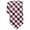 Red - wine, variant on bar III Mens Cottica Gingham Self-tied Necktie, Red, One Size