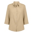 thumbnail image 4 of RMGVDSD Dressy Tops for Women Shirts Casual Short Sleeve Solid Color Blouse Tops For Everyday Wear Comfortable Spring Summer Fall Shirt Classic Casual Shirts, 4 of 8