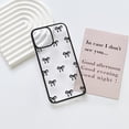 thumbnail image 3 of AIR-Compatible with iPhone 14 Pro Max Case Cute Clear Black Durable Ribbon Bowknot Pattern for Girls Women Soft TPU Transparent Full Camera Lens Shockproof Protective Phone Cover - Black, 3 of 4