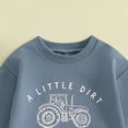 thumbnail image 4 of Gerichy Baby Boy Clothes Fall Clothes Funny Letter Long Sleeve Pullover Tops + Pant Sets Toddler Spring Outfits 6M-4T,Blue, 4 of 6