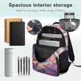 thumbnail image 4 of KUIFORTI Axolotl Bow Kids School Backpack Polyester Large Capacity Bookbag with Multiple Organizer Pockets for Elementary Middle Daily Use Back to School Gifts for Girls, 4 of 7