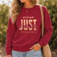 thumbnail image 3 of Jollimate Not Perfect Just Forgiven Sweatshirt, Christian Wildflower Pullover, Faith Based Women's Sweater, 3 of 6
