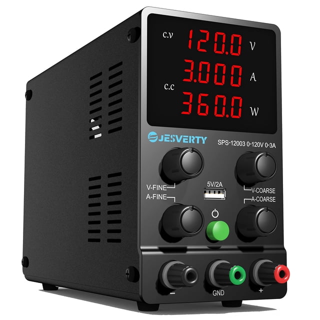 Fuente de alimentación DC Jesverty SPS-12003 0-120V 0-3A con puerto USB