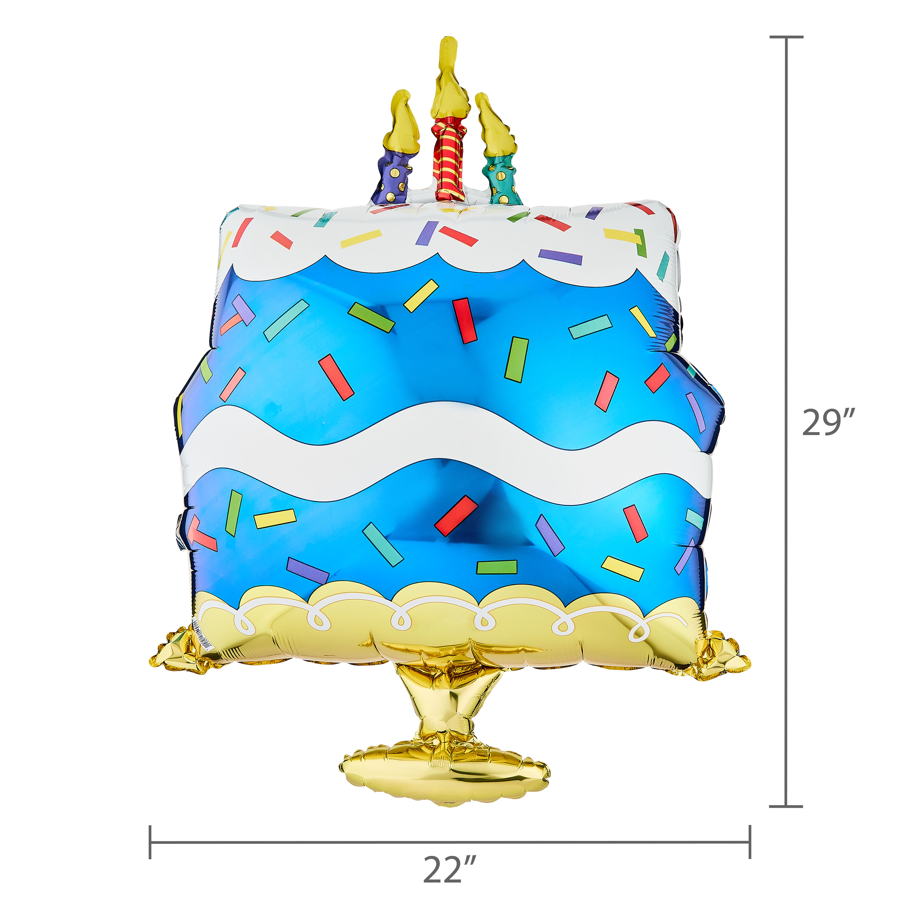Way To Celebrate Navy Tiered Birthday Cake Balloon, 29 Inch photo 4