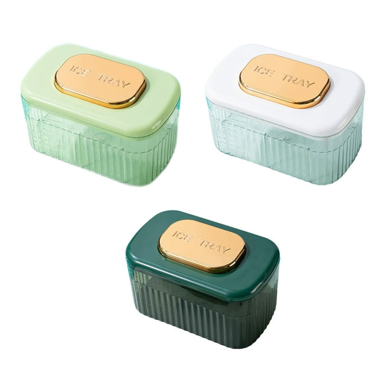 One-button Press Type Ice Mold Box Plastics Ice Cube Maker Ice
