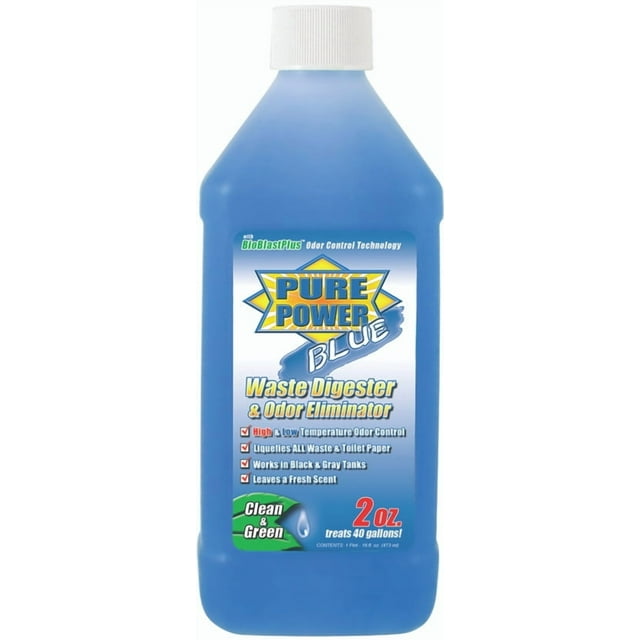 Valterra Traitement de Réservoir de Stockage de Déchets V23001 Pure Power; Bleu; Traitement Biologique Utilisé pour Décomposer les Déchets et les Tissus; Sans Formaldéhyde; Parfum Frais et Propre; Sans Lubrifiant