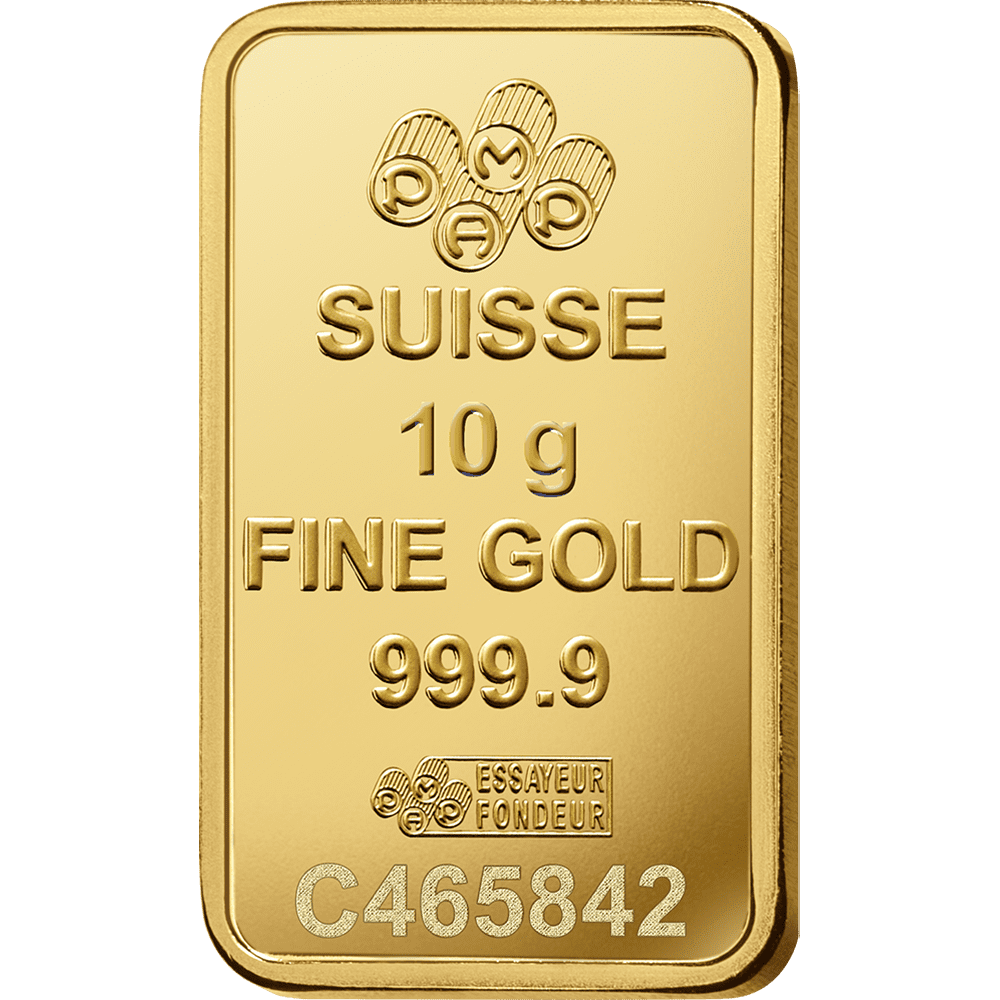 Pamp Suisse 10 Gram Gold Bar - Lady Fortuna .9999 Fine