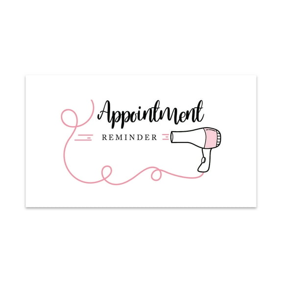 Koyal Wholesale Hair Salon Appointment Business Cards for Hair Salon, Set of 100