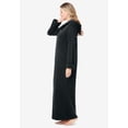 thumbnail image 3 of Dreams & Co. Plus Size Long Hooded Fleece Sweatshirt Robe, 3 of 6