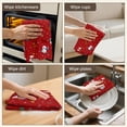thumbnail image 6 of 2 Pcs Funny Kitchen Towels,Red Christmas Snowman Pattern Microfiber Dish Towels,Kitchen Tea Towels,Kitchen Towel Set (18" X 26"), 6 of 7