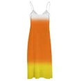 thumbnail image 4 of Candy Corn Ombre Sleeveless Dress dress for woman prom dresses 2025 evening dresses ladies Aesthetic clothing, 4 of 5
