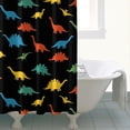 thumbnail image 4 of Colorful Dinosaurs Pattern Shower Curtain 84"x72" ,Bathroom Decorative Shower Curtains Set with 12 Hooks,Modern Waterproof Washable Shower Curtain, 4 of 6