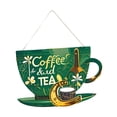 thumbnail image 3 of yuksok Coffee Bar Door Sign 11 x 7 Inches Business Sign for Restaurants Cafe Window Green, 3 of 8