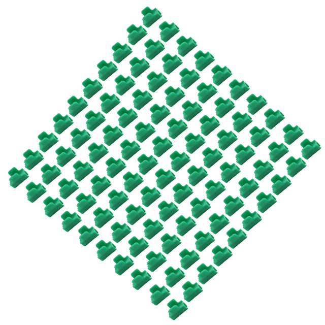 100 Abrazaderas de Plástico para Invernadero Clip para Varilla de Red de Sombreado de Marco Abrazaderas de Película para Invernadero Clips de Fijación para Red de Jardín ANGGREK Otros
