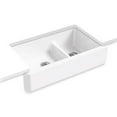 thumbnail image 2 of Kohler Whitehaven Self-Trimming Smart Divide Under-Mount Double Kitchen Sink with Tall Apron, 2 of 2