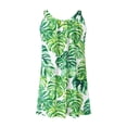 thumbnail image 6 of VBTAPA Sundresses for Women Tropical Print Sleeveless Pleated Mini Dress Hawaiian Beach Vacation Dresses Multicolor L, 6 of 7