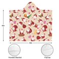 thumbnail image 3 of Wearable Blanket,Beige Christmas Santa Pattern Hooded Wearable Flannel Blanket for Adults & Teens,Winter Poncho Shawl Wrap Cape Cozy Anti-Pill,50"x60", 3 of 5