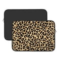 thumbnail image 3 of Bingfone Leopard Print Laptop Sleeve Case 15 Inch, 360° Protective Computer Carrying Bag, 3 of 9
