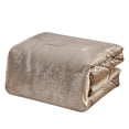 thumbnail image 3 of HGMart Bedding Comforter Set Bed In A Bag - 8 Piece Luxury Metallic Printed Velvet Bedding Sets - Oversized Bedroom Comforters, King/Cal King Size, Pandita, 3 of 5
