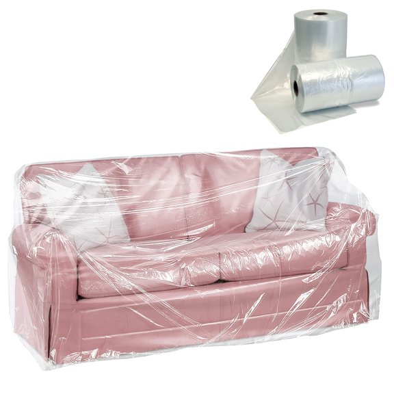 Pack of 130 General Furniture Covers on Roll 28 x 17 x 124. Clear Plastic Bags 28x17x124. Great for Home Furniture Care. 1 mil Ultra Thin Design. Ideal for Industrial Applications