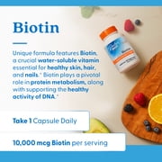 Doctors Best Biotin, Non-GMO, Vegan, Gluten Free, Supports Hair, Skin, Nails, 10,000 mcg, 120 Veggie Caps