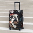 thumbnail image 4 of Cauagu Pirate Bulldog On Deck Print Travel Luggage Cover,Travel Dust-proof Suitcase Cover Softside Suitcase Protector for 18-32inch,Not Included Suitcase, 4 of 8