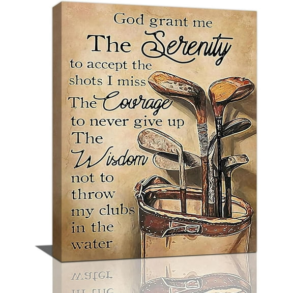 Aaheei Golf Wall Art Golf Poster Pictures Wall Decor Sports Posters Canvas Prints Artwork Paintings Home Decorations for Living Room Bathroom Bedroom Kitchen