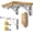 10 in (2Pcs), variant on Folding Shelf Brackets, 2 count Heavy Duty Collapsible Shelf Bracket, DIY Wall Mounted Folding Table Hinge, Space Saving for Bench Table with Screws (, 10 in)