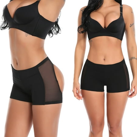 

SLIMBELLE Butt Lifting Long Boy Shorts Curve Hip Control Sexy Comfy Instant Makeover Black