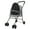 Grey, variant on Trendix 4 Wheels Foldable Pet Stroller, Visible Mesh Window, Zipper Closure, Rear Wheel Dual Brake Stroller, Puppy Cage Jogger Stroller with Sun Cover, Pet Stroller for Medium Small Dogs (Black)