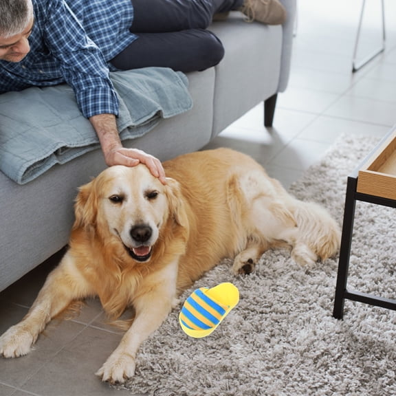 EXHUMKY Dog Slipper Toys Plush Squeaky Dog Toy 1Pack for Daily Playtime