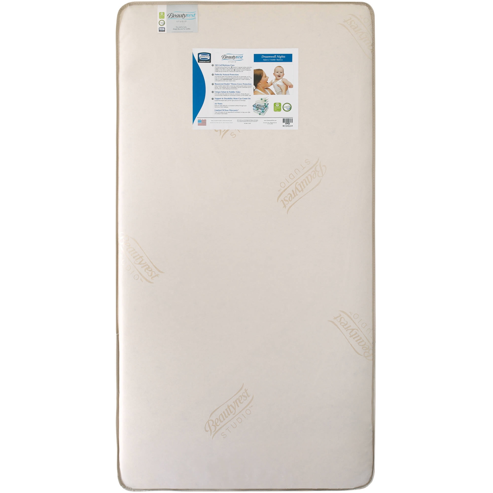 Beautyrest Studio Dreamwell Nights 5 5 Inch Crib And Toddler Crib