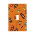 thumbnail image 1 of DouZhe 1-Gang Toggle Switch Wallplate, African Exotic Tribal Sketch Decorative Wall Plates, 1 of 7