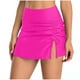 thumbnail image 2 of Falda de traje de baño para mujer con dobladillo de color, plisada y con cordones., 2 of 4