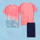thumbnail image 2 of Odeerbi 4-14 Años Conjunto de Verano Para Niños de Atletismo Camiseta de Running de Secado Rápido Camiseta de Manga Corta Transpirable Camiseta de Manga Corta Con Degradado, 2 of 5