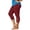 Burgundy, variant on TEAJOPSUU Women's Capris Stretchy Leggings Athleisure Slim Fitted Workout Cropped Elastic High Waisted Yoga Pants Coffee