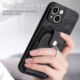 thumbnail image 3 of SaniMore Compatible with iPhone 14 Plus Case, Wallet Stand Elastic Credit Card Slot Magnetic Car Mount Ring Holder Premium PU Leather Protection Cover for iPhone 14 Plus 6.7-inch, Black, 3 of 9