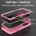thumbnail image 2 of Case For iPhone 13 6.1 inch, Shockproof Rugged Protection With Camera Stand and Wireless Charging MagSafe Phone Case for iPhone 13 , Pink, 2 of 6