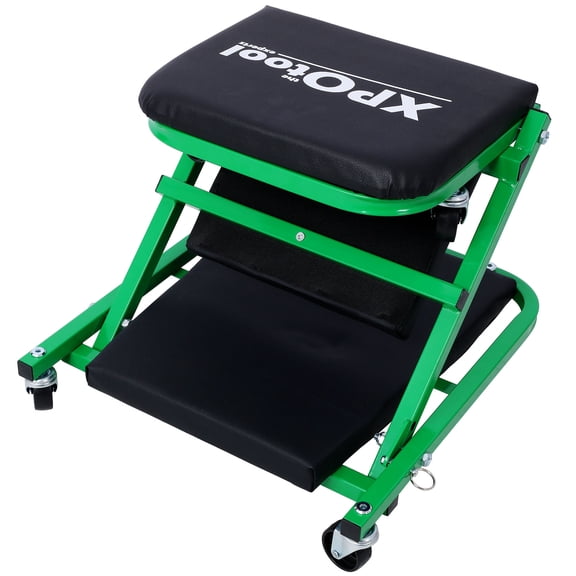 Mechanic Creeper & Stool 2-in-1, 36" Z Creeper Seat, 300 lbs Capacity, Low Profile with 6 Durable Casters for Garage/Shop, Father's Day Gift for Mechanics